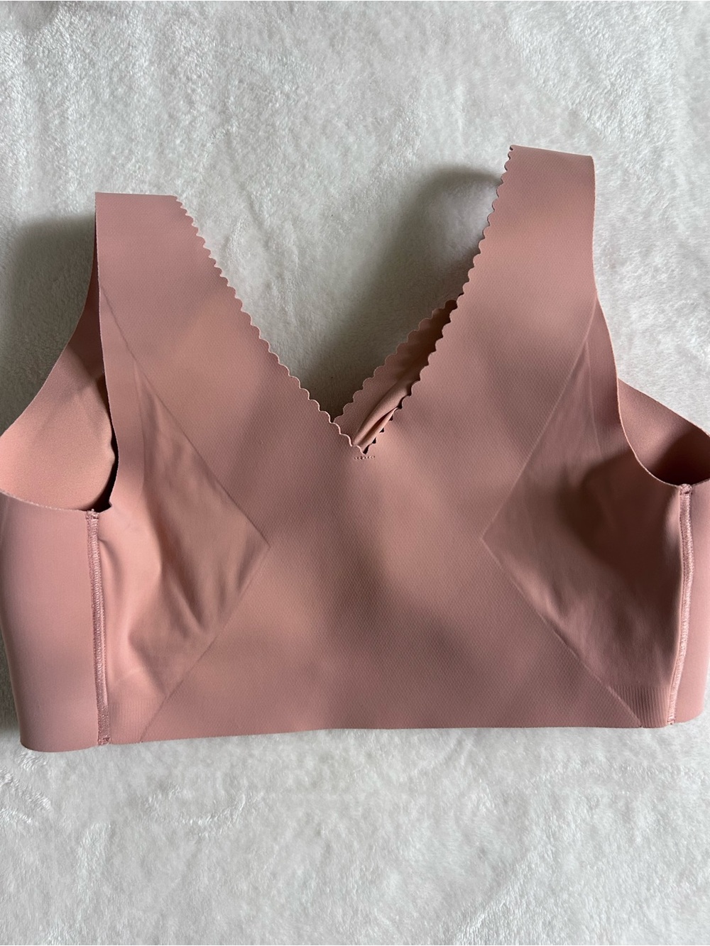 The Evelyn Bra by Evelyn & Bobbie Seamless Push Up Scalloped Edge Medium - Picture 5 of 8